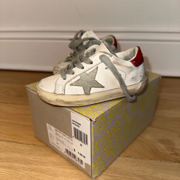 Golden Goose size 22 White/red lace up